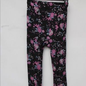 GMI pink floral leggings